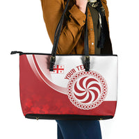 Georgia Rugby Custom Borjgalosnebi Leather Tote Bag Champions Lelos