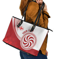 Georgia Rugby Custom Borjgalosnebi Leather Tote Bag Champions Lelos