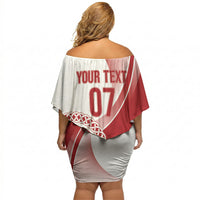 Georgia Rugby Custom Borjgalosnebi Off Shoulder Short Dress Champions Lelos