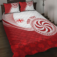 Georgia Rugby Custom Borjgalosnebi Quilt Bed Set Champions Lelos