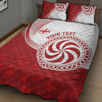 Georgia Rugby Custom Borjgalosnebi Quilt Bed Set Champions Lelos