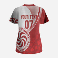 Georgia Rugby Custom Borjgalosnebi Scrub Top Champions Lelos
