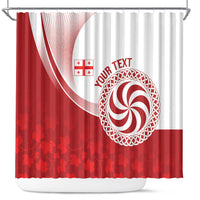 Georgia Rugby Custom Borjgalosnebi Shower Curtain Champions Lelos