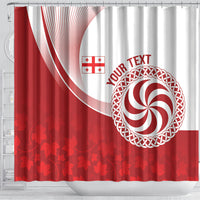 Georgia Rugby Custom Borjgalosnebi Shower Curtain Champions Lelos