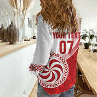 Georgia Rugby Custom Borjgalosnebi Women Casual Shirt Champions Lelos