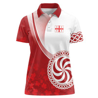 Georgia Rugby Custom Borjgalosnebi Women Polo Shirt Champions Lelos
