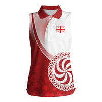 Georgia Rugby Custom Borjgalosnebi Women Sleeveless Polo Shirt Champions Lelos