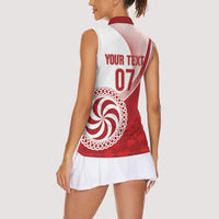 Georgia Rugby Custom Borjgalosnebi Women Sleeveless Polo Shirt Champions Lelos