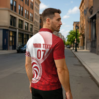 Georgia Rugby Custom Borjgalosnebi Zipper Polo Shirt Champions Lelos