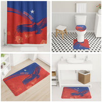 Chile Rugby Custom Los Condores Bathroom Set Copihue Motifs