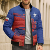 Chile Rugby Custom Los Condores Bomber Puffer Jacket Copihue Motifs