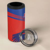 Chile Rugby Custom Los Condores 4 in 1 Can Cooler Tumbler Copihue Motifs