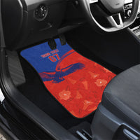 Chile Rugby Custom Los Condores Car Mats Copihue Motifs