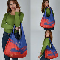 Chile Rugby Custom Los Condores Grocery Bag Copihue Motifs