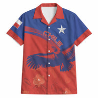 Chile Rugby Custom Los Condores Hawaiian Shirt Copihue Motifs