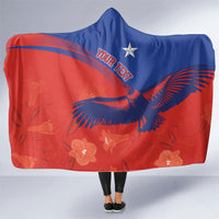 Chile Rugby Custom Los Condores Hooded Blanket Copihue Motifs
