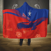 Chile Rugby Custom Los Condores Hooded Blanket Copihue Motifs