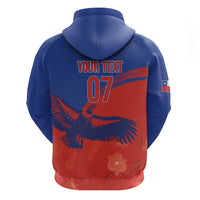 Chile Rugby Custom Los Condores Hoodie Copihue Motifs