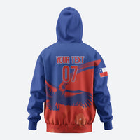 Chile Rugby Custom Los Condores Hoodie Copihue Motifs