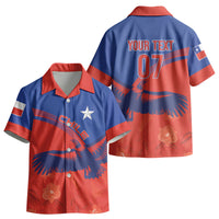 Chile Rugby Custom Los Condores Kid Hawaiian Shirt Copihue Motifs