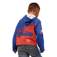 Chile Rugby Custom Los Condores Kid Hoodie Copihue Motifs