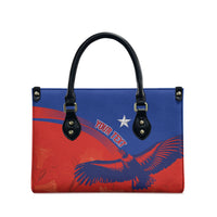 Chile Rugby Custom Los Condores Leather Bag Copihue Motifs