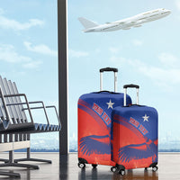 Chile Rugby Custom Los Condores Luggage Cover Copihue Motifs