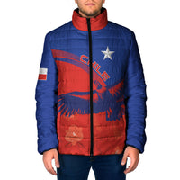Chile Rugby Custom Los Condores Padded Jacket Copihue Motifs