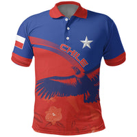Chile Rugby Custom Los Condores Polo Shirt Copihue Motifs