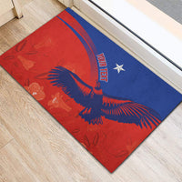 Chile Rugby Custom Los Condores Rubber Doormat Copihue Motifs