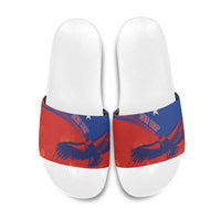 Chile Rugby Custom Los Condores Slide Sandals Copihue Motifs