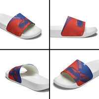 Chile Rugby Custom Los Condores Slide Sandals Copihue Motifs
