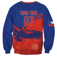 Chile Rugby Custom Los Condores Sweatshirt Copihue Motifs