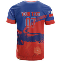 Chile Rugby Custom Los Condores T Shirt Copihue Motifs
