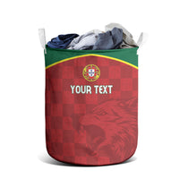 Portugal Rugby Custom Os Lobos Laundry Basket Bandeira das Quinas Inspired