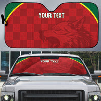 Portugal Rugby Custom Os Lobos Auto Sun Shade Bandeira das Quinas Inspired