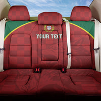 Portugal Rugby Custom Os Lobos Back Car Seat Cover Bandeira das Quinas Inspired