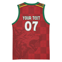 Portugal Rugby Custom Os Lobos Basketball Jersey Bandeira das Quinas Inspired