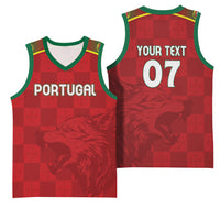 Portugal Rugby Custom Os Lobos Basketball Jersey Bandeira das Quinas Inspired
