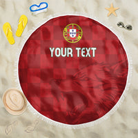Portugal Rugby Custom Os Lobos Beach Blanket Bandeira das Quinas Inspired