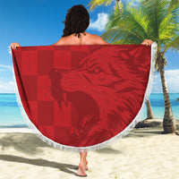 Portugal Rugby Custom Os Lobos Beach Blanket Bandeira das Quinas Inspired