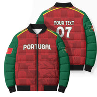 Portugal Rugby Custom Os Lobos Bomber Puffer Jacket Bandeira das Quinas Inspired