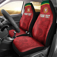 Portugal Rugby Custom Os Lobos Car Seat Cover Bandeira das Quinas Inspired