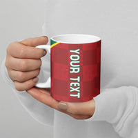 Portugal Rugby Custom Os Lobos Ceramic Mug Bandeira das Quinas Inspired