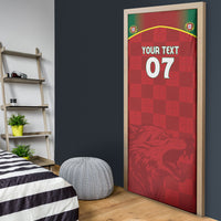 Portugal Rugby Custom Os Lobos Door Cover Bandeira das Quinas Inspired