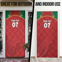 Portugal Rugby Custom Os Lobos Door Cover Bandeira das Quinas Inspired
