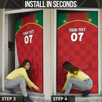 Portugal Rugby Custom Os Lobos Door Cover Bandeira das Quinas Inspired