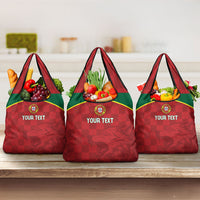 Portugal Rugby Custom Os Lobos Grocery Bag Bandeira das Quinas Inspired