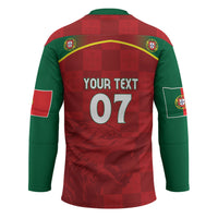 Portugal Rugby Custom Os Lobos Hockey Jersey Bandeira das Quinas Inspired