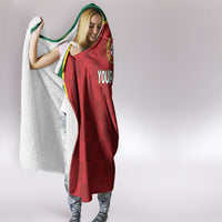 Portugal Rugby Custom Os Lobos Hooded Blanket Bandeira das Quinas Inspired